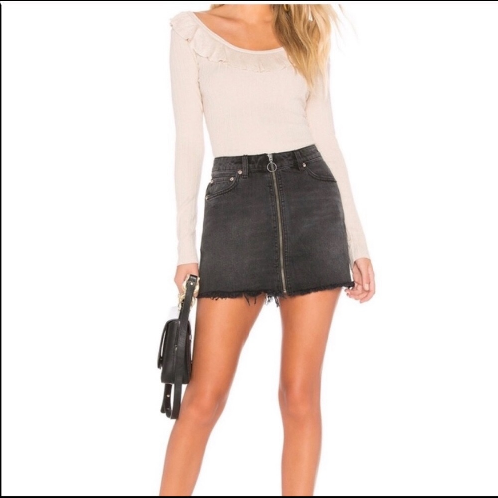 NWT Free People “zip it up” skirt